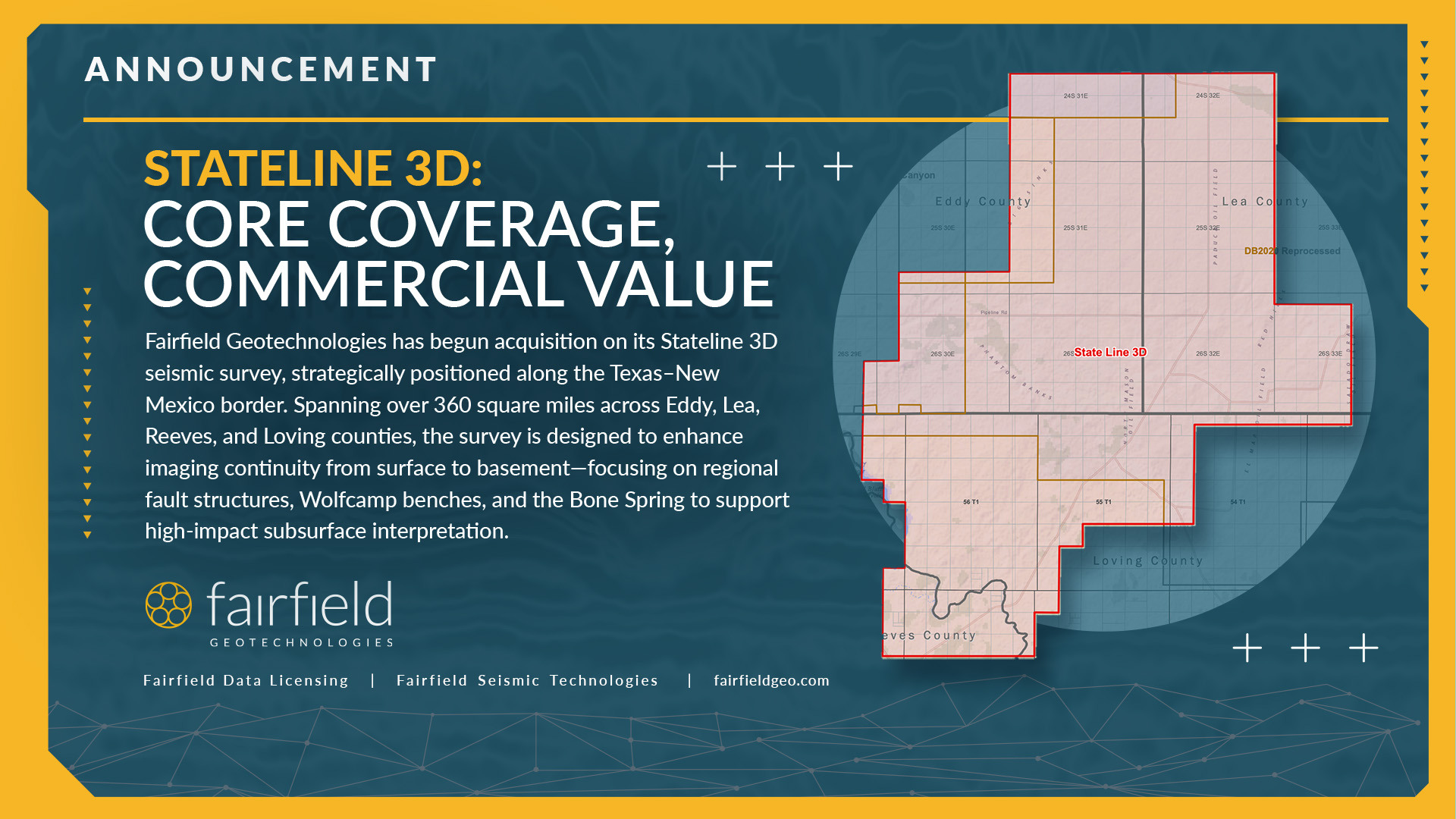 Fairfield Geotechnologies Announces Stateline 3D Survey: Advancing Ultra-High Resolution Seismic Imaging in the Delaware Basin